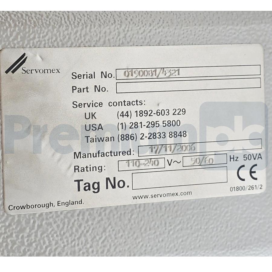 Used Servomex Xendos 1900 | 01900B1 Hazardous Area Oxygen Analyser 01900008B USMP