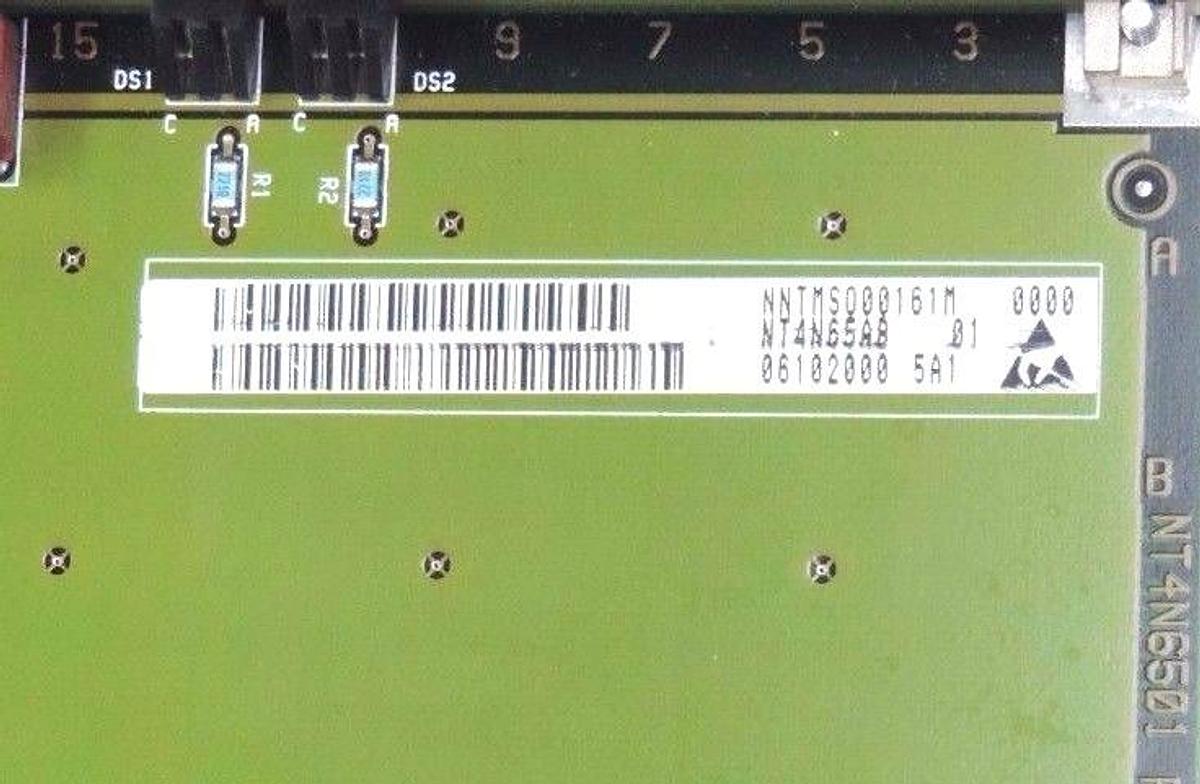 Used REPAIRED NORTEL NETWORKS NT4N65AB INTERFACE CARD REL. 02, NNTMSO00161M, NT4N6501