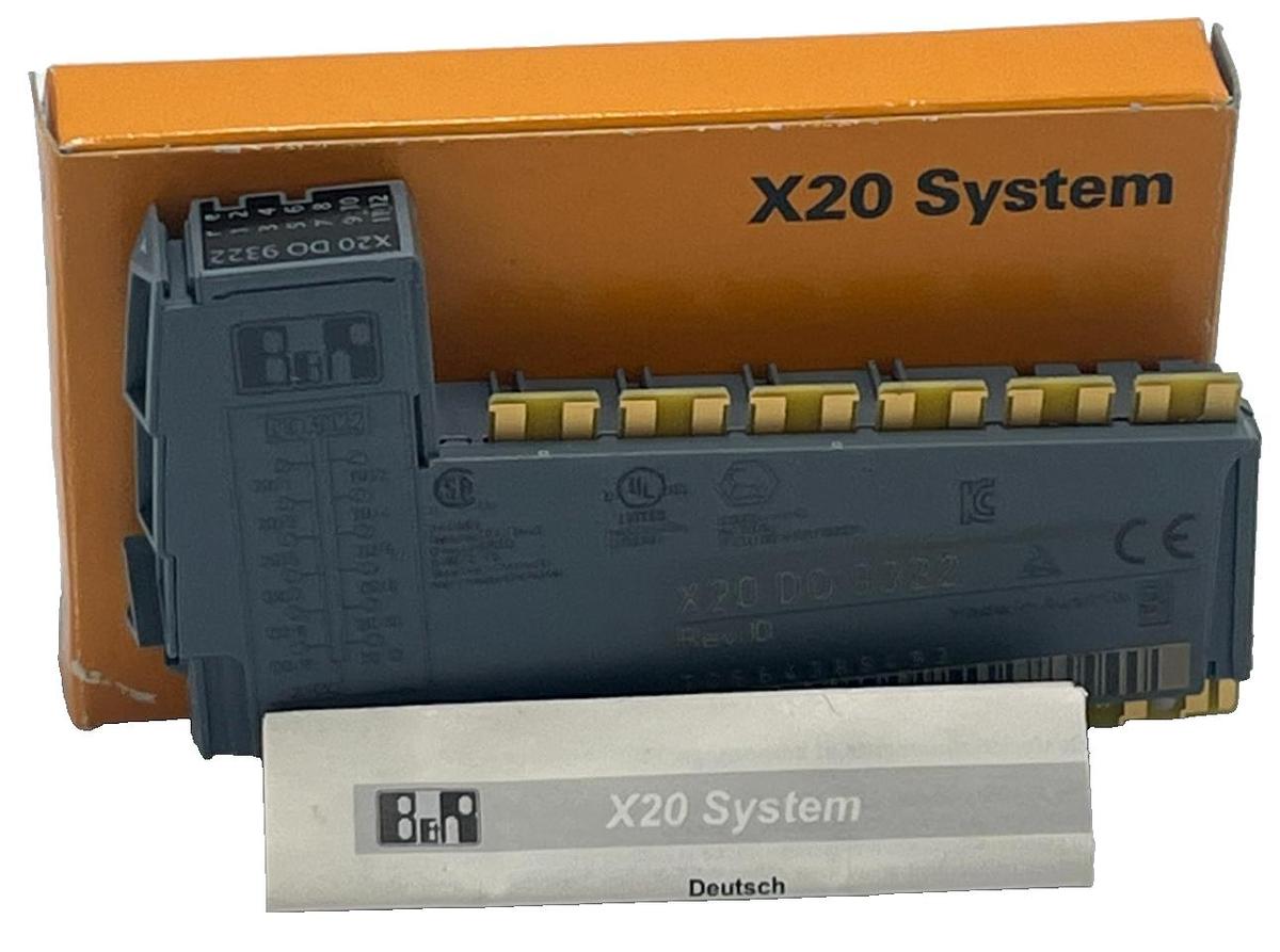 Used B&R X20DO9322 Digital Output Module 12-Channel 24VDC 0.5A Source X20 System