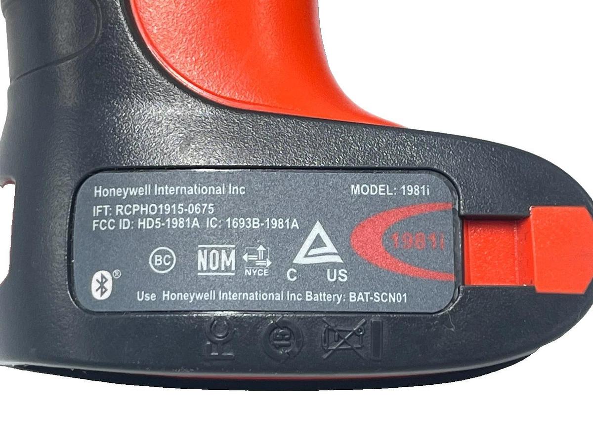 Used HONEYWELL 1981iFR-3 Granit Industrial 2D Barcode Scanner w/ CCB02 Base & Cable