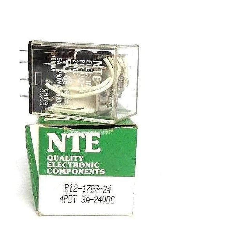 Used NIB NTE R12-1703-24 RELAY 3AMP-24VDC, R12170324