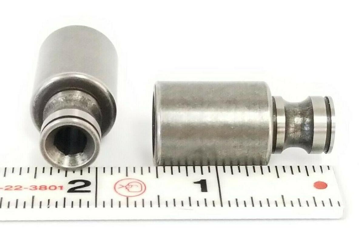 LOT OF 2 NEW CONSOLIDATED 9180-X HUB STEMS 9/16'' THREADED BORE 1/4'' HEX