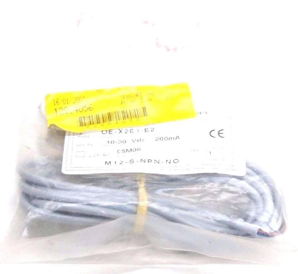 Used NIB OMRON OE-X2E1-E2 INDUCTIVE PROXIMITY SENSOR 10-30VDC 200MA M12-S-NPN-NO