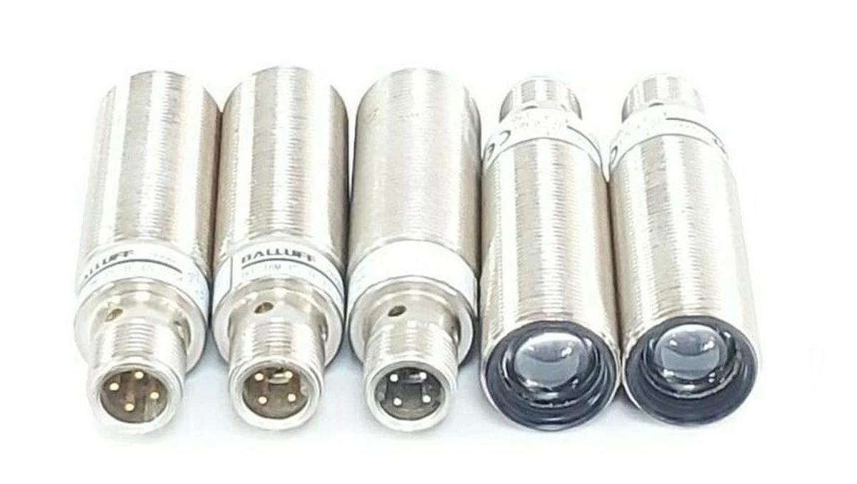 Used LOT OF 5 BALLUFF BLE-18M-PS-1P-E5-C-S4 RECEIVERS 551666, BLE18MPS1PE5CS4, 10-30