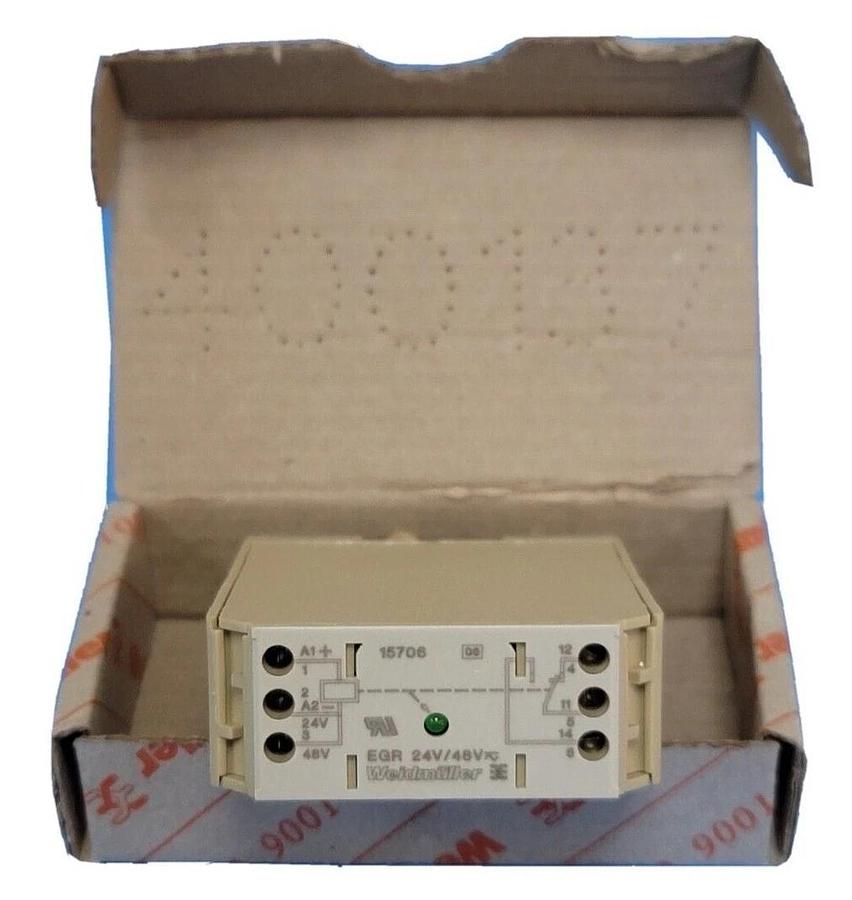 Used NIB WEIDMULLER 0157060000 CONTACT RELAY 24-48VAC/DC