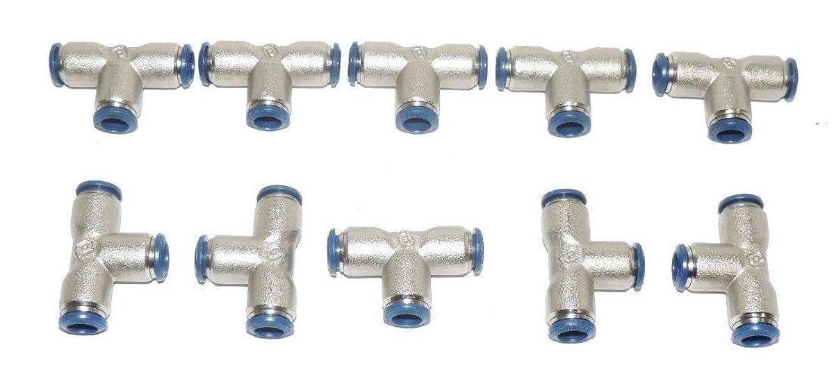 LOT OF 10 NEW ALPHA FITTINGS 88230-05 SWIVEL TEES 5/16"