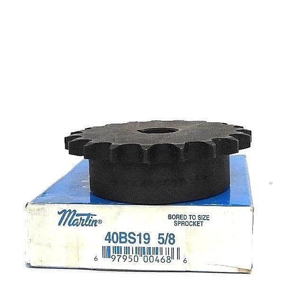 Used NIB MARTIN 40BS19 5/8 SPROCKET 5/8IN BORE 19TEETH