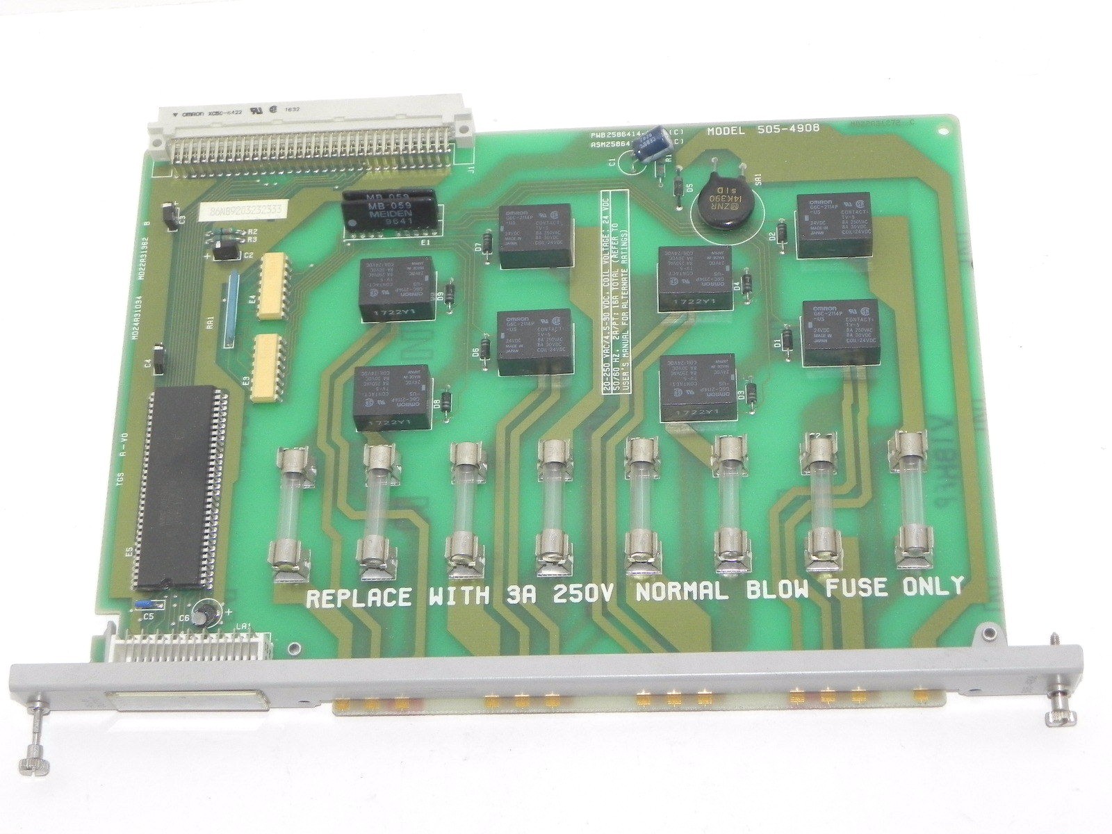 Used SIEMENS TEXAS INSTRUMENTS 505-4908 MODULE RELAY OUTPUT 20-250VAC 24VDC