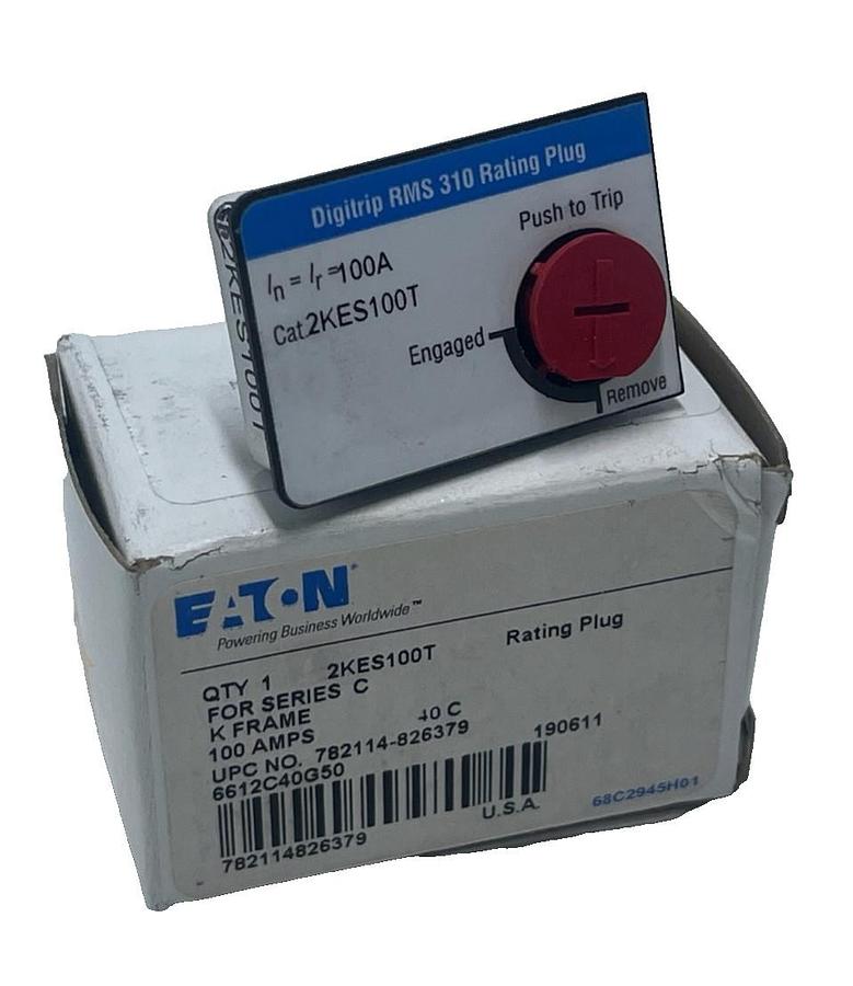 Eaton 2KES100T Rating Plug 100A Digitrip 310 Series C KD Frame 3-Pole - NSMP