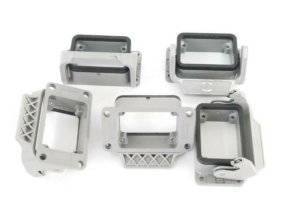 Used LOT OF 5 HARTING 6B LB 2 PC HAN-EASY LOCK LEVERD & TERMINAL HOUSING