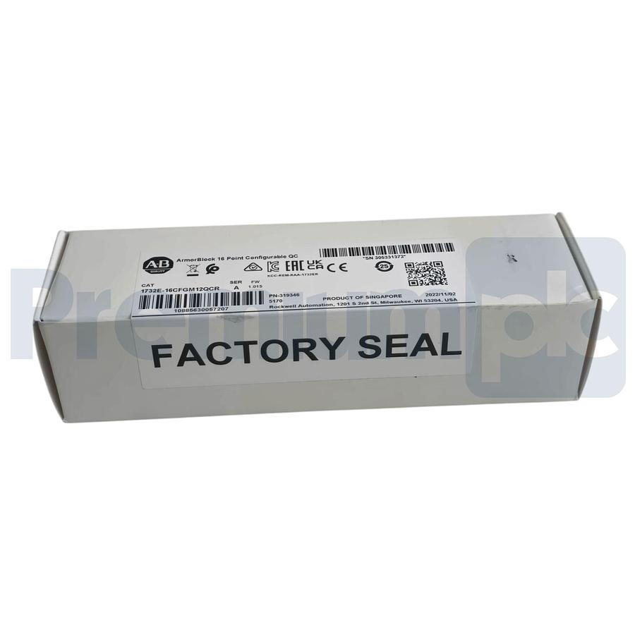 Used Sealed Allen Bradley 1732E-16CFGM12QCR /A ArmorBlock EtherNet/IP 16Pt I/O Module