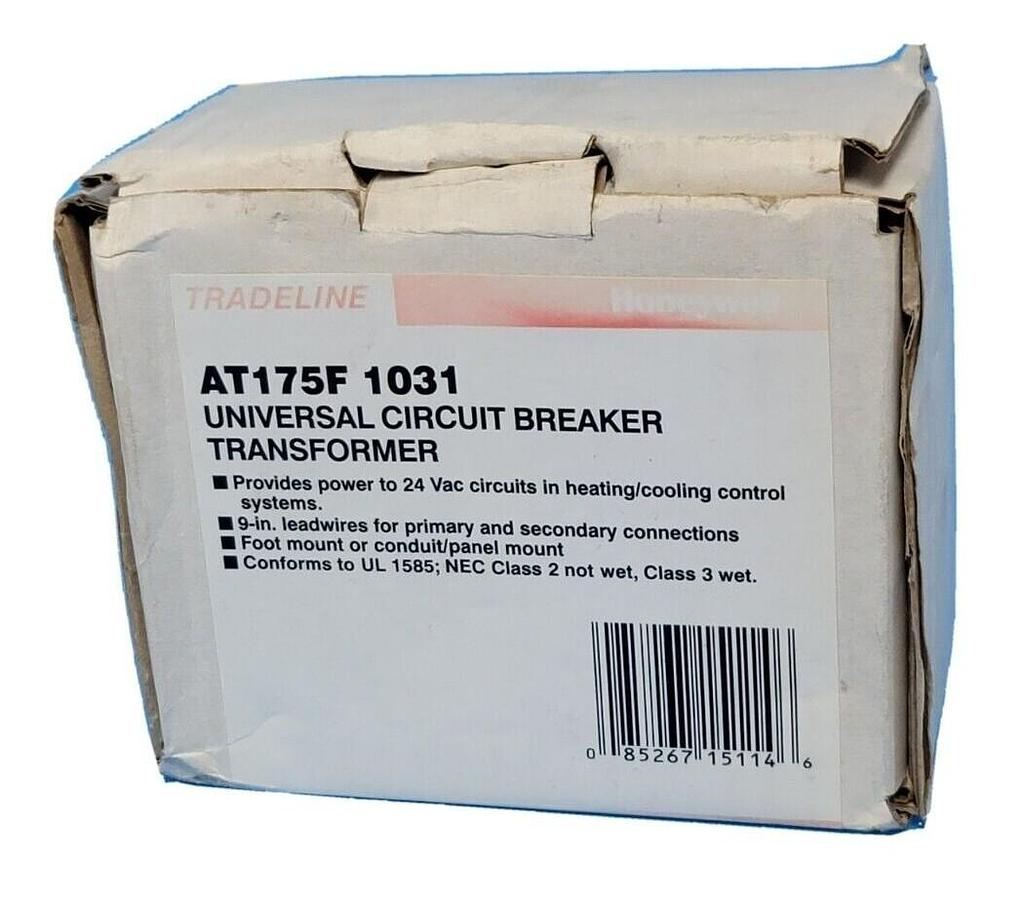 Used NEW TRADELINE HONEYWELL AT175F-1031 CIRCUIT BREAKER TRANSFORMER AT175F1031