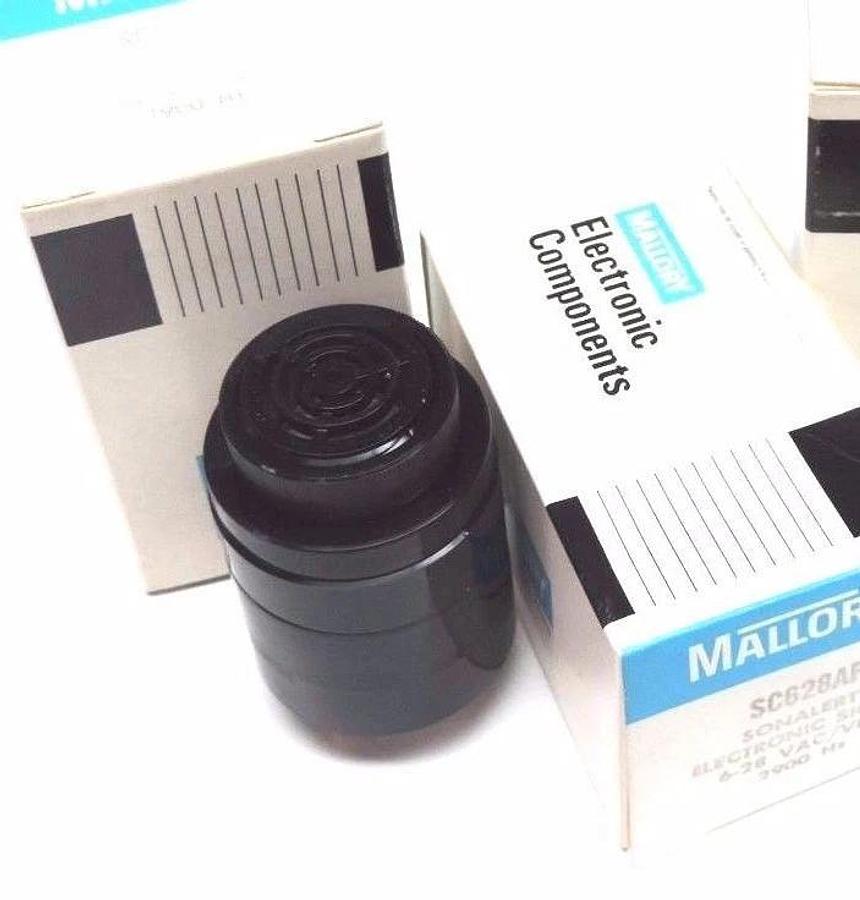 Used LOT OF 3 NIB MALLORY SC628AP SONALERT ELECTRONIC SIGNAL 6-28 VAC/VDC, 2900 HZ