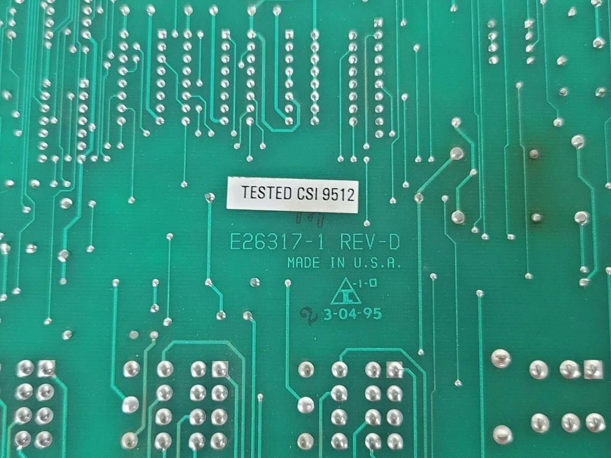 Used ROCKWELL INTL CORP GOSS E26316-1 REV. 7 MASTER FOLDER CONTROL BOARD
