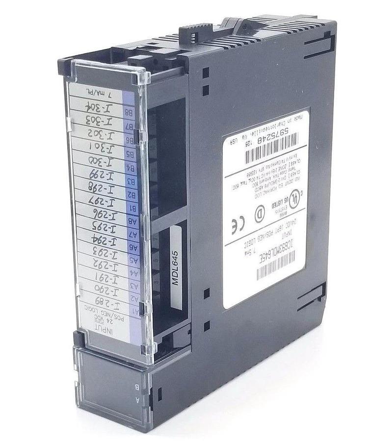 Used GE FANUC IC693MDL645E INPUT MODULE 24VDC 16PT POS/NEG/ LOGIC