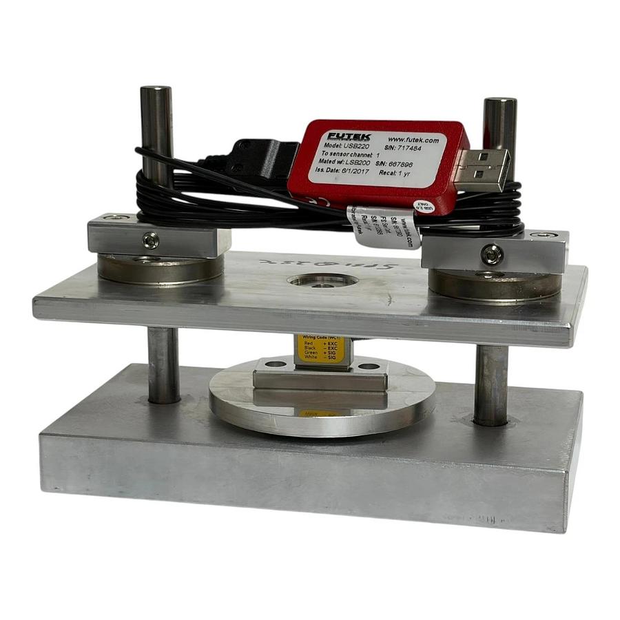 FUTEK LSB200 50lb Load Cell & USB220 Matching Kit - Polished Steel