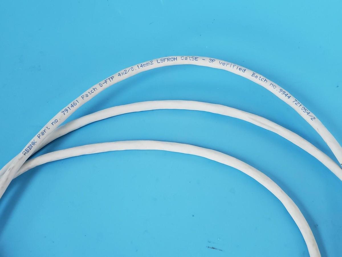 Used NEW DRAKA ABBNK 791461 PATCH S-FTP 4x2/0.14mm2 LSFROH CATSE CABLE 721054/2