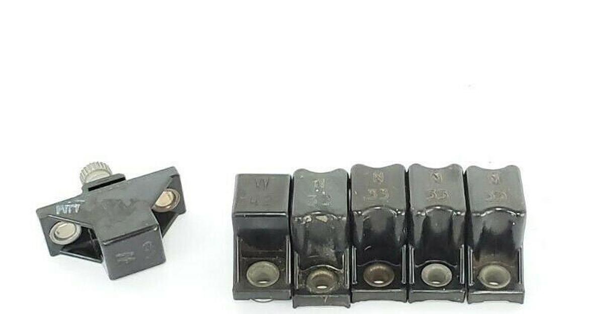Used LOT OF 6 ALLEN BRADLEY W42, 249, N32, N33 HEATER ELEMENTS