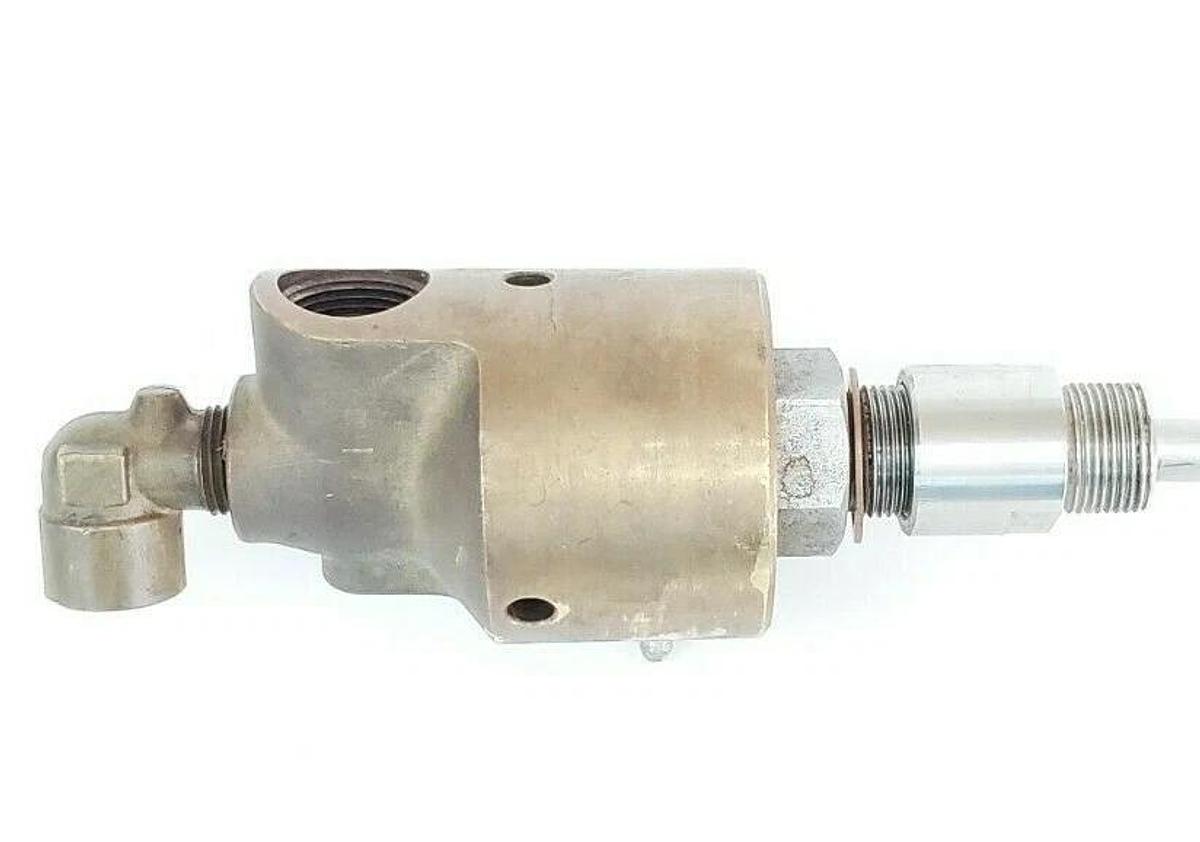 Used DEUBLIN 255-000-284 ROTARY UNION JOINT W/ ~4FT METAL EXHAUST HOSE 255000284