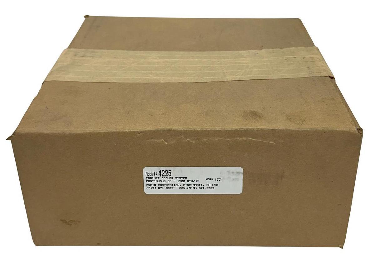Used EXAIR CORP MODEL 4225 CABINET COOLER SYSTEM CONTINUOUS OP 1700 BTU/HR OEM NSFS