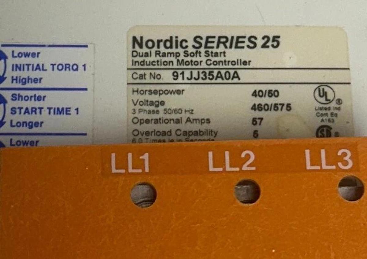 SIEMENS NORDIC SERIES 25 / 91JJ35A0A DUAL RAMP SOFT START CONTROL 40/50HP NSNP