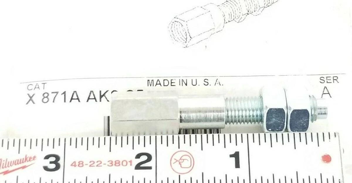 Used LOT OF 2 ALLEN BRADLEY X871A AK8-25 BANKING SCREW ADAPTERS SER. A, X871AAK825