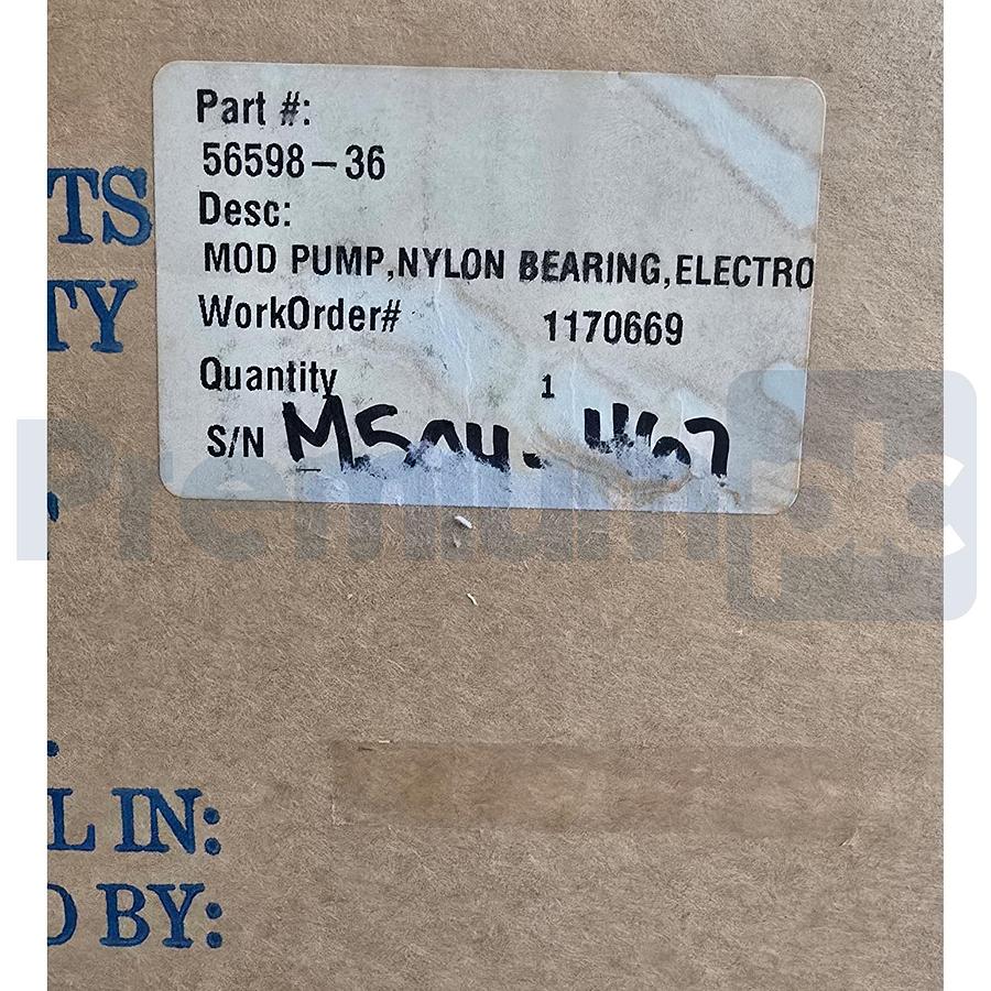 Used HASKEL 56598-36 HIGH-PRESSURE AIR DRIVEN PUMP, 36:1, 4500 PSI MAX 5659836 NSMP