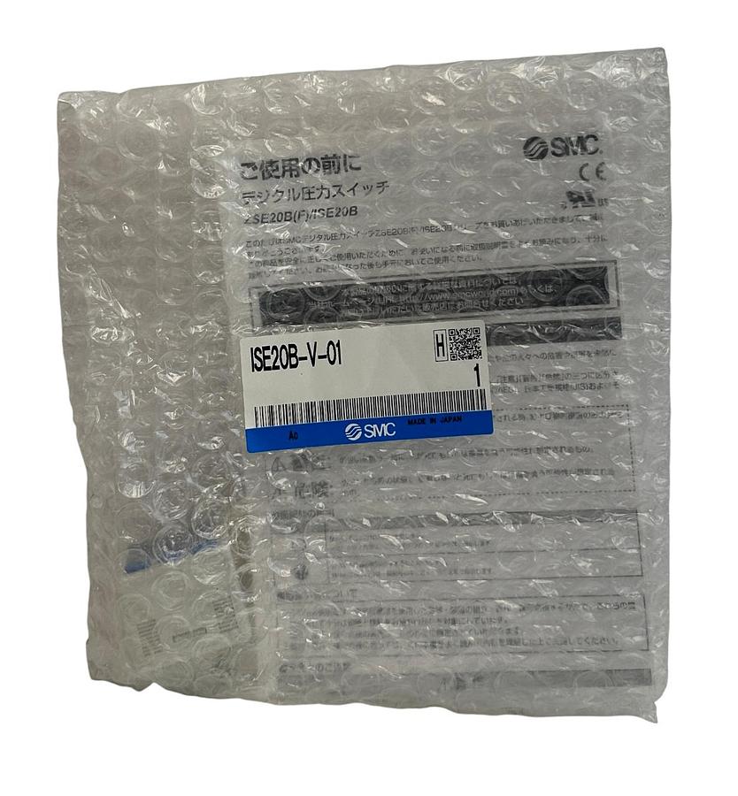 Used SMC ISE20B-V-01 / ISE20BV01 HIGH-PRECISION DIGITAL PRESSURE SWITCH PNP NSMP