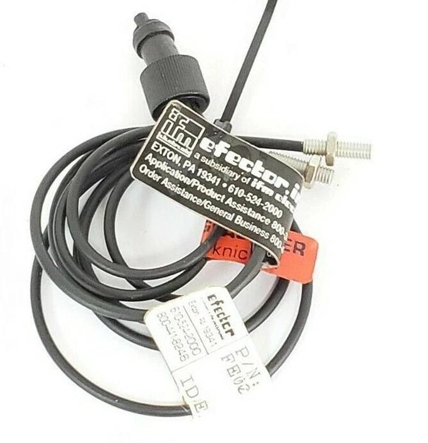 Used IFM EFECTOR FE-00-P-A-M4/2M PHOTOELECTRIC THROUGH BEAM M4 96MM, FE00PAM4