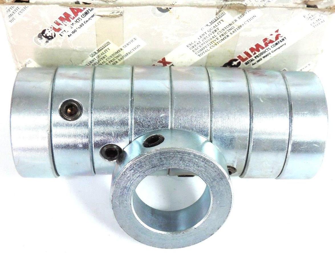 Used BOX OF 9 NEW CLIMAX METAL PRODUCTS C-131 SHAFT SET SCREW COLLARS 1-5/16" in.