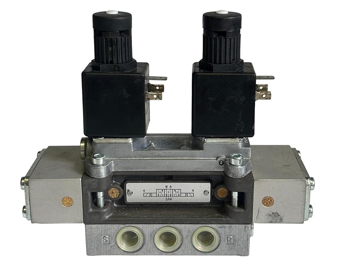 Used NEW HERION TECHNOMATIC 2550805 SOLENOID VALVE W/ 0200 48V COILS 50Hz 2-10BAR