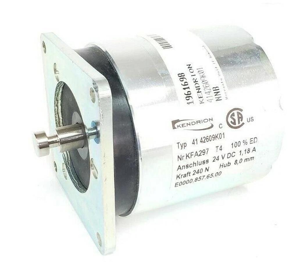Used NIB KENDRION 41-42609K01 SOLENOID ACTUATOR KFA297 24VDC 1,18A E0000.857.65.00