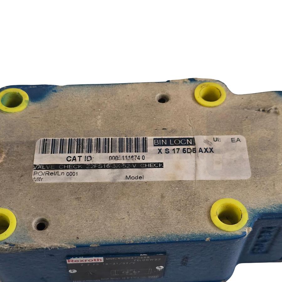 Used Bosch Rexroth R900473688 | Z2FS16-31/S2/V Hydraulic Throttle Check Valve NEW