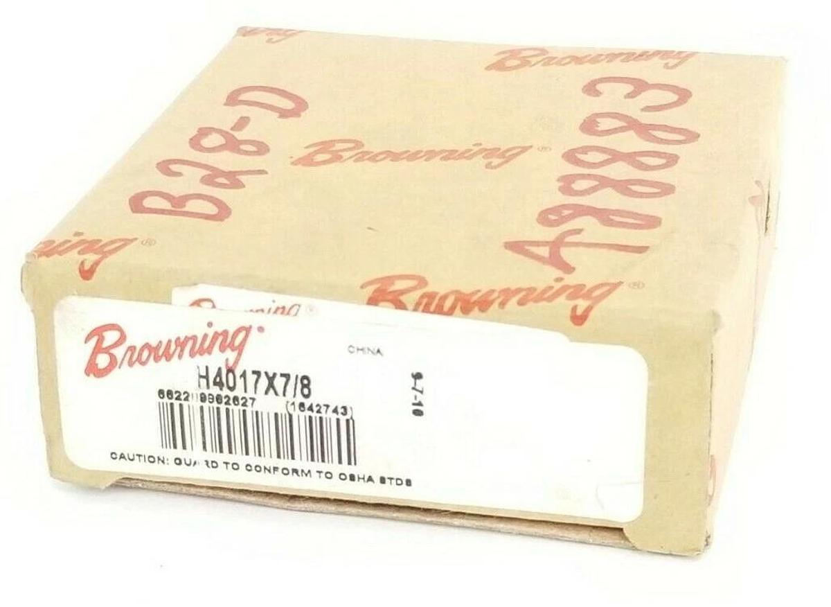 Used NIB BROWNING H4017X7/8 FINISHED BORE SPROCKET W/ HARDENED TEETH