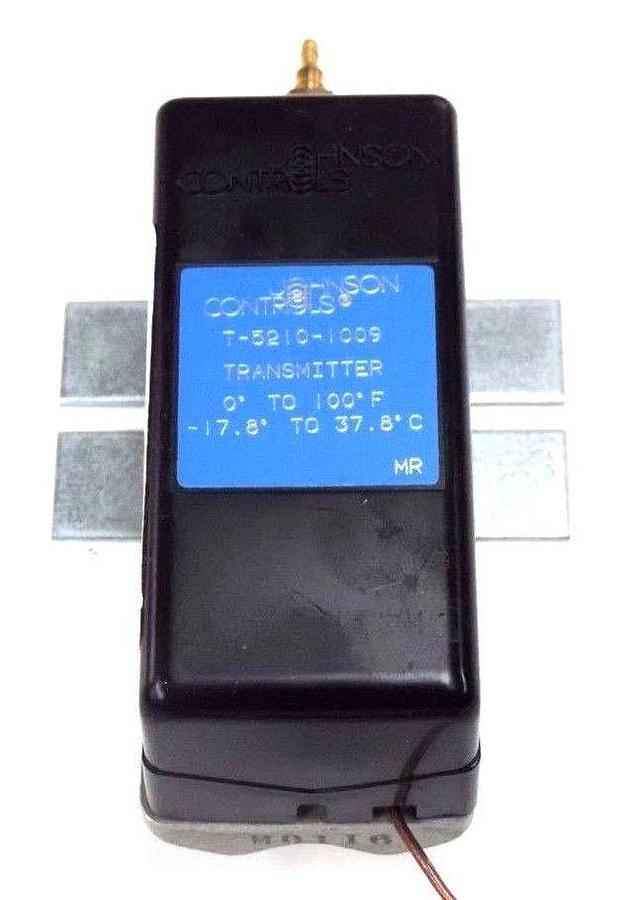 Used REPAIRED JOHNSON CONTROLS T-5210-1009 TEMP. TRANSMITTER 0/100 DEG. F., T52101009