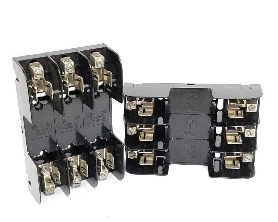 Used LOT OF 2 GOULD SHAWMUT 60303 FUSE HOLDERS 600V, 30A, 3P