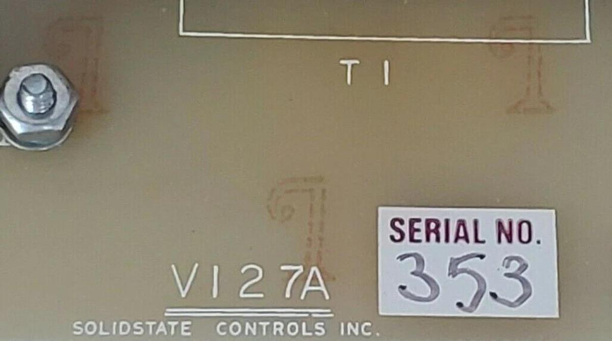 Used SOLIDSTATE CONTROLS INC. VI27A BOARD V127A