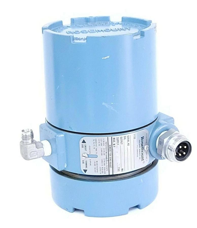 Used ROSEMOUNT 1135-F1S1B1E5 PRESSURE TRANSMITTER 45VDC 3-15PSI