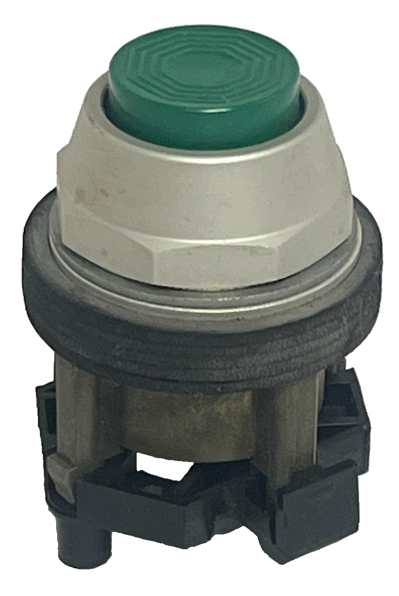 Used EATON HT8ABG Flush Green Pushbutton Operator Only 22.5mm NSNP