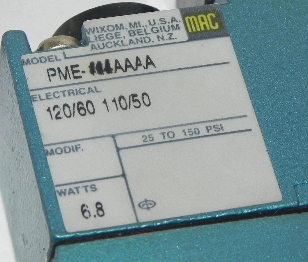 MAC PME-AAAA VALVE 120/60V 110/50