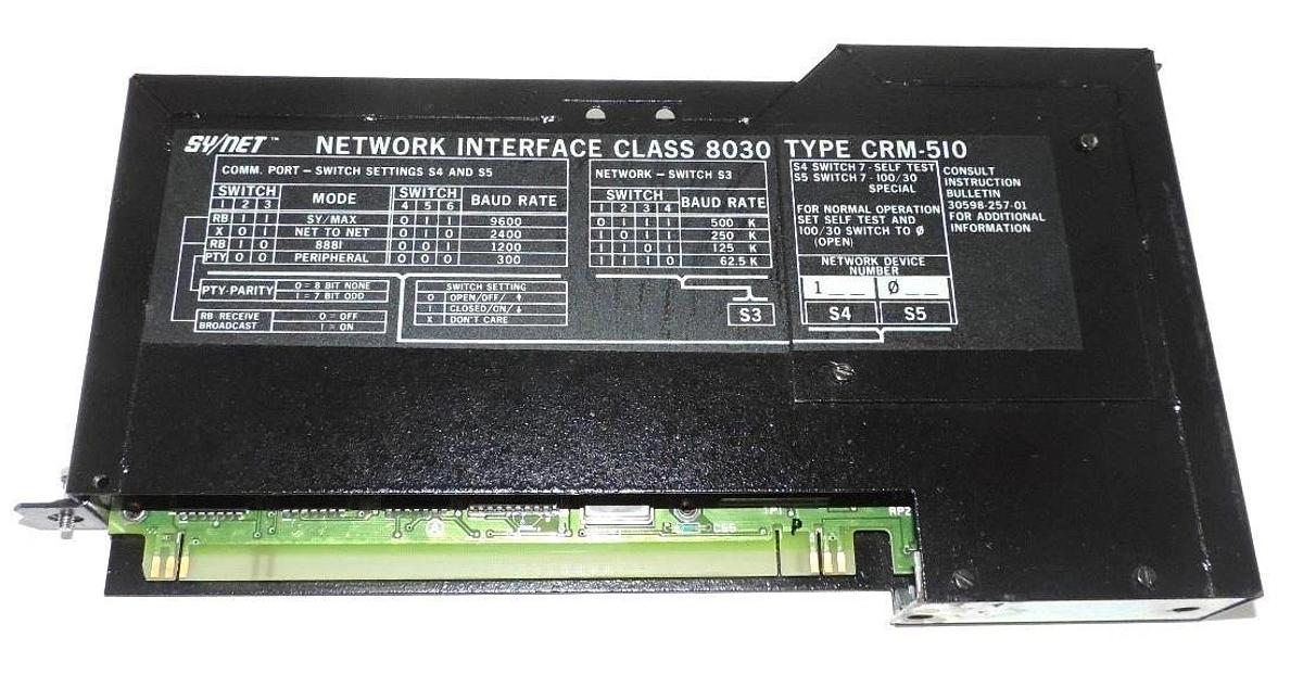 Used SY/MAX 8030 CRM-510 NETWORK INTERFACE SER E 8030CRM510