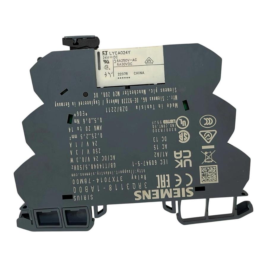 Genuine Tetra Pak 90521-0601 Siemens Sirius 3RQ3118-1AB00 Interface Relay