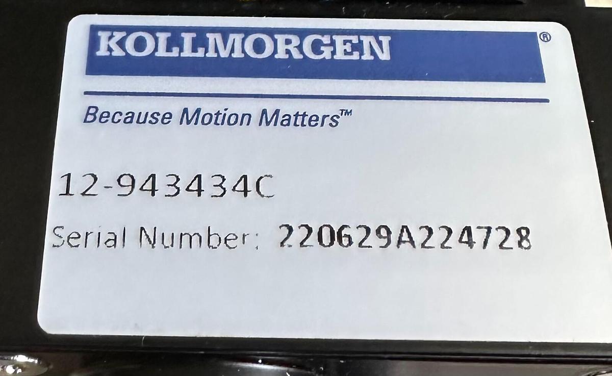 Used NEW KOLLMORGEN 12-943434C / 12943434C LINEAR ACTUATOR W/ BRAKE *READ
