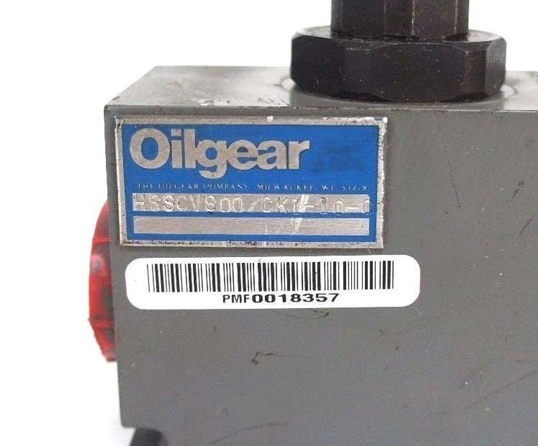 Used OILGEAR HSSCV800/CK1-10-0 CHECK, SHUTTLE VALVE HSSCV