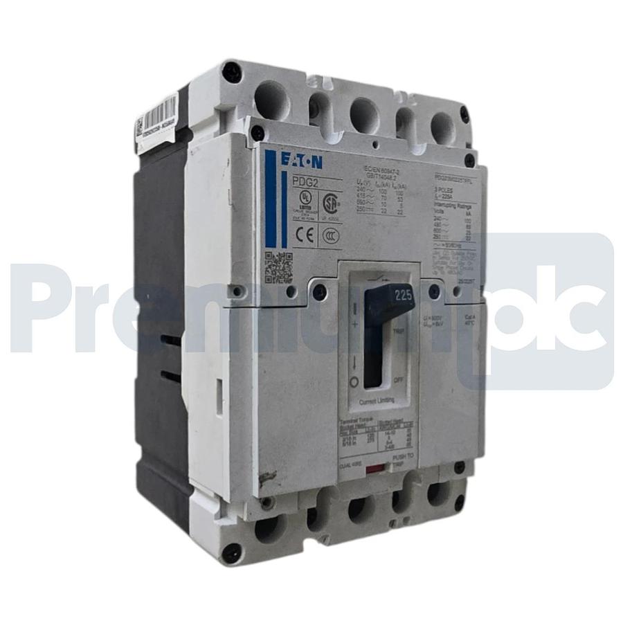 Used Eaton PDG23M0225TFFL PDG2 Power Defense 225A 3 Pole 600V Circuit Breaker USPI