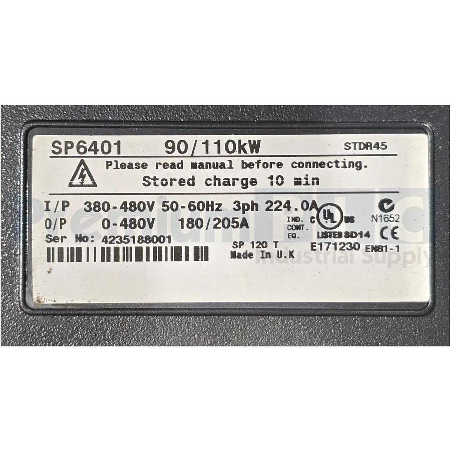 Emerson Control Techniques Nidec SP6401 Unidrive SP AC Drive 90/110kW 3PH NSNP