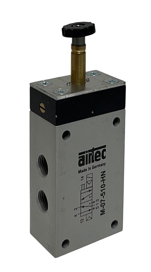 Used AIRTEC M-07-510-HN / M07510HN SERIES M-07 SOLENOID VALVE 5/2-WAY W/ COIL NSNP