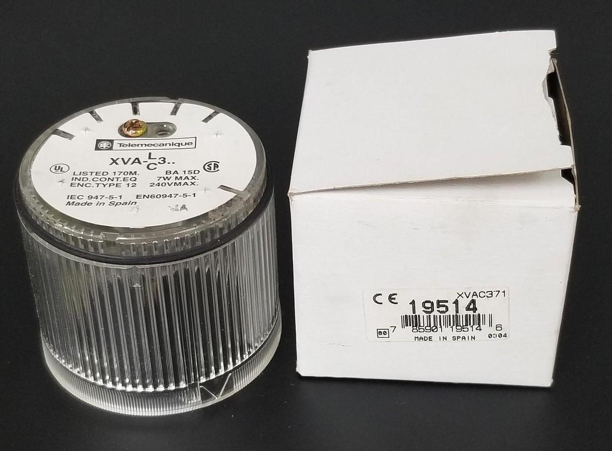 Used NIB TELEMECANIQUE XVAC371 CLEAR STACK LIGHT COVER XVAL/C3, 19514