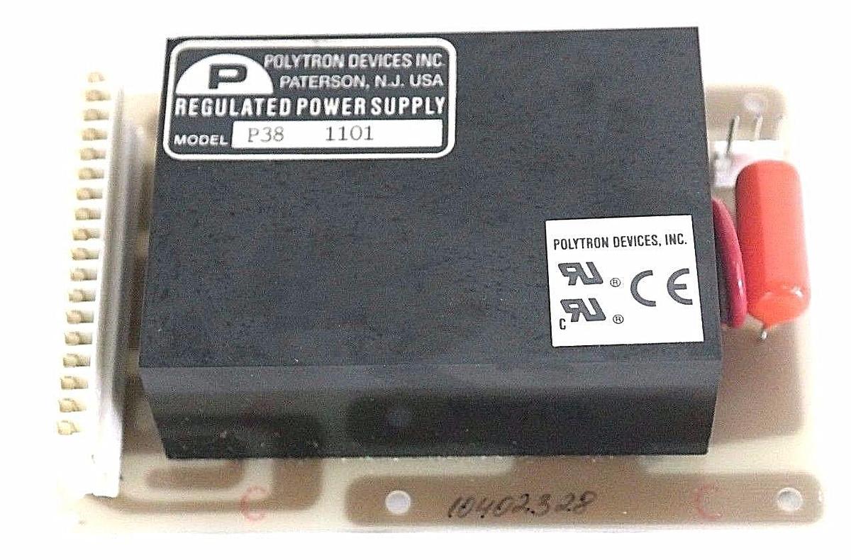 Used POLYTRON DEVICES MODEL: P38 1001 REGULATED POWER SUPPLY 748-7300103 BOARD
