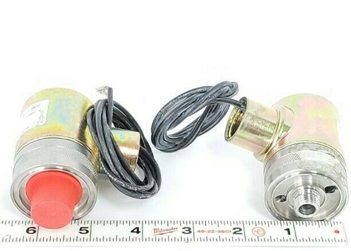 Used LOT OF 2 NEW KIP INC. 662018-02 SOLENOID VALVES ORIFICE: 1/4'' VOLTS 120/60